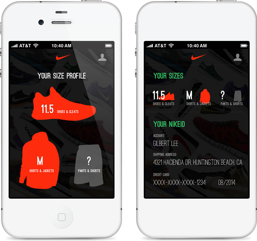 Nike Swarm Profile pages
