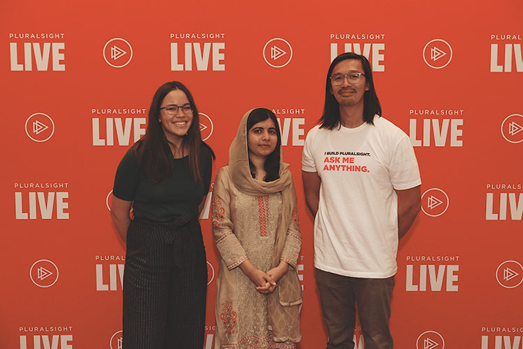 Meeting Malala at Pluralsight Live